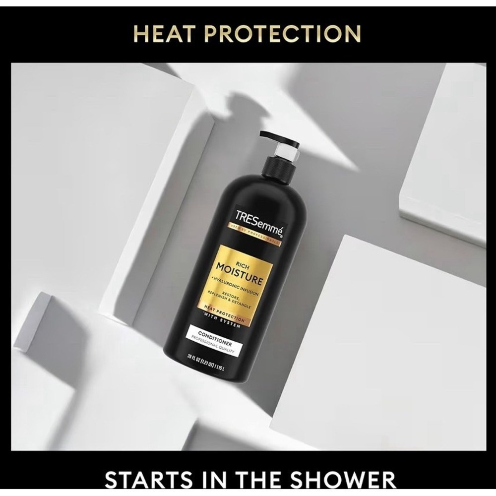 TRESemme Conditioner Moisture Rich Heat Protection 39 fl oz (1.15 l) PACK OF 2 - Picture 3 of 5